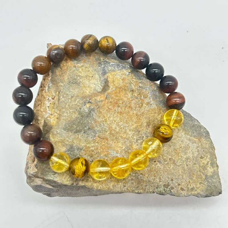 Mens gemstone bracelet - Money Magnet