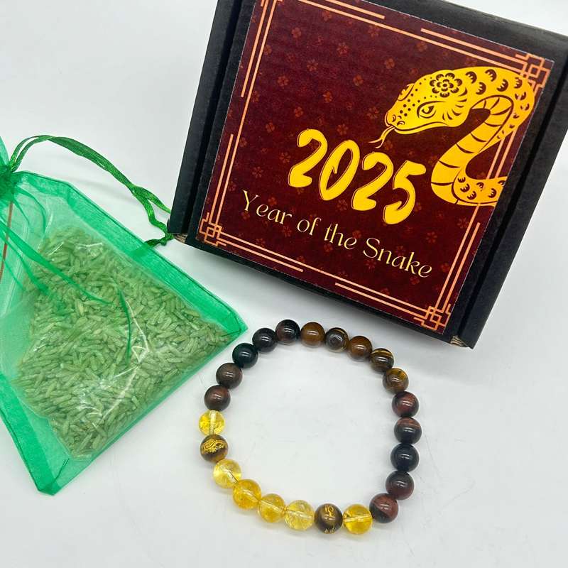 Mens gemstone bracelet - Money Magnet