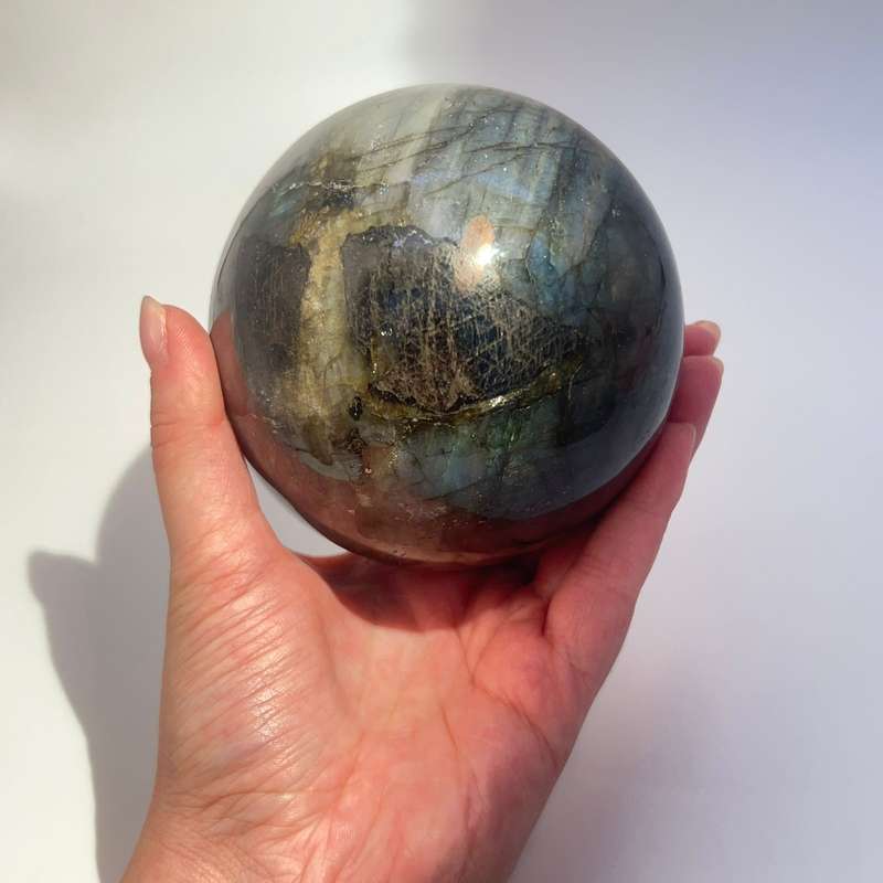 Labradorite Crystal Sphere