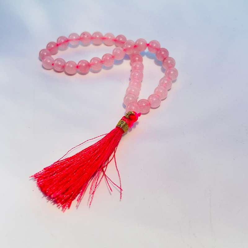 Rose Quartz Crystal Prayer Beads