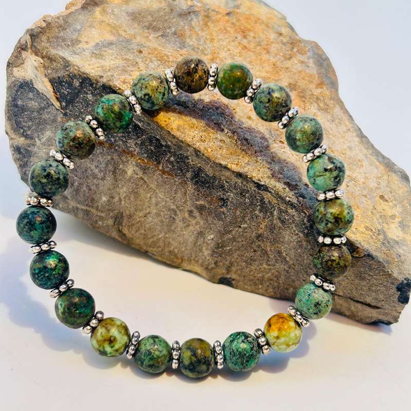 Turquoise Genuine Gemstone Bracelet