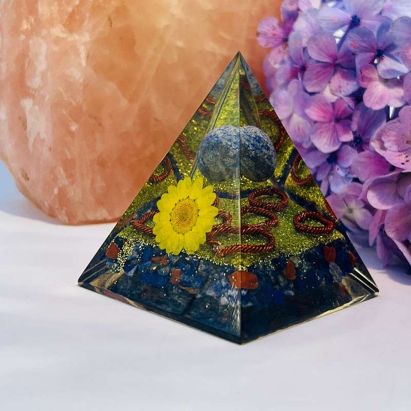 Sunshine Joy Orgonite Pyramid