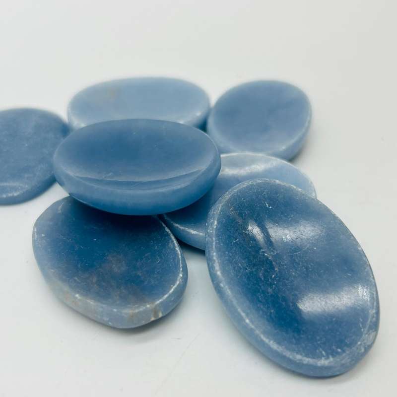 Angelite Worry Stone