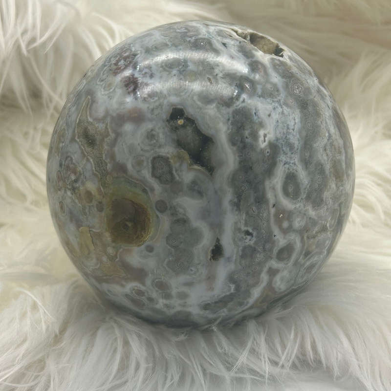 Large Ocean Jasper Crystal Sphere