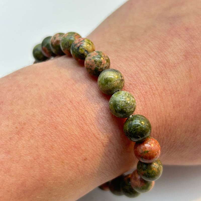 Unakite Crystal Bracelet - Healing Heart