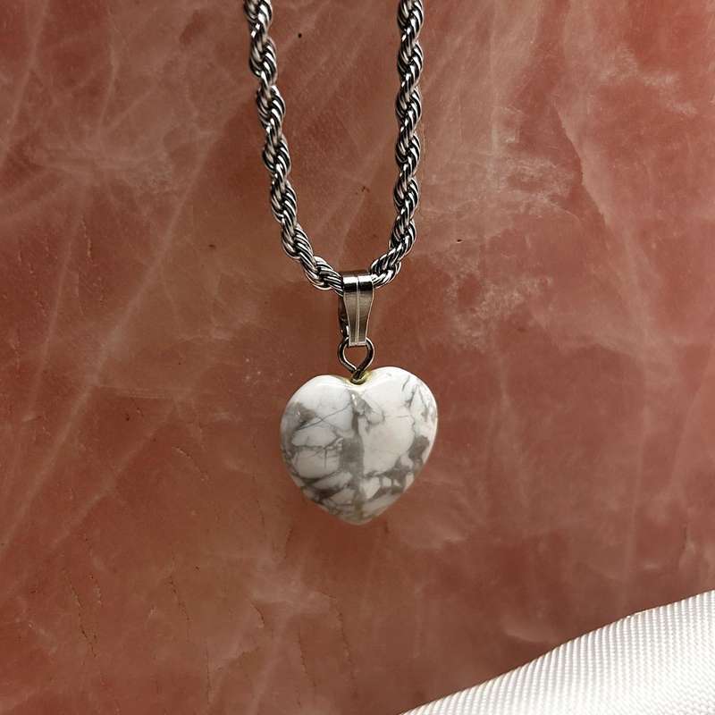 Crystal Howlite Pendant