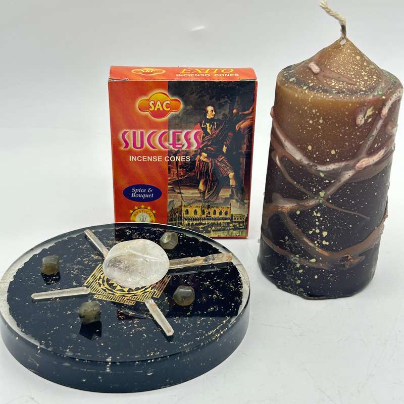Sri Yantra Black Tourmaline Orgonite Crystal Grid For Psychic Activation