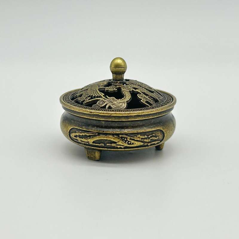 Small Brass Dragon Burner