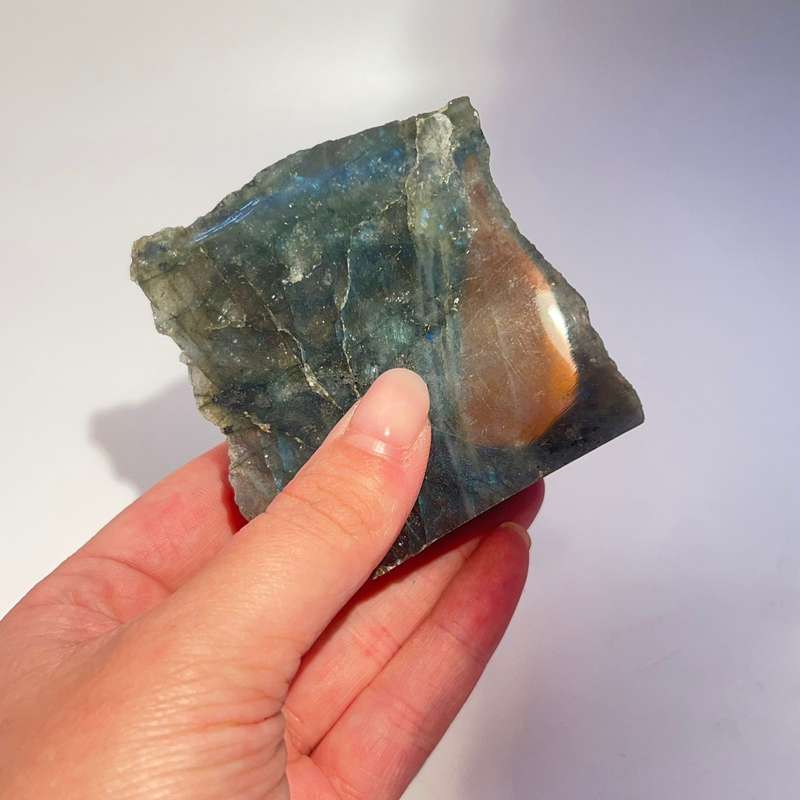 Small Labradorite Crystal Slab