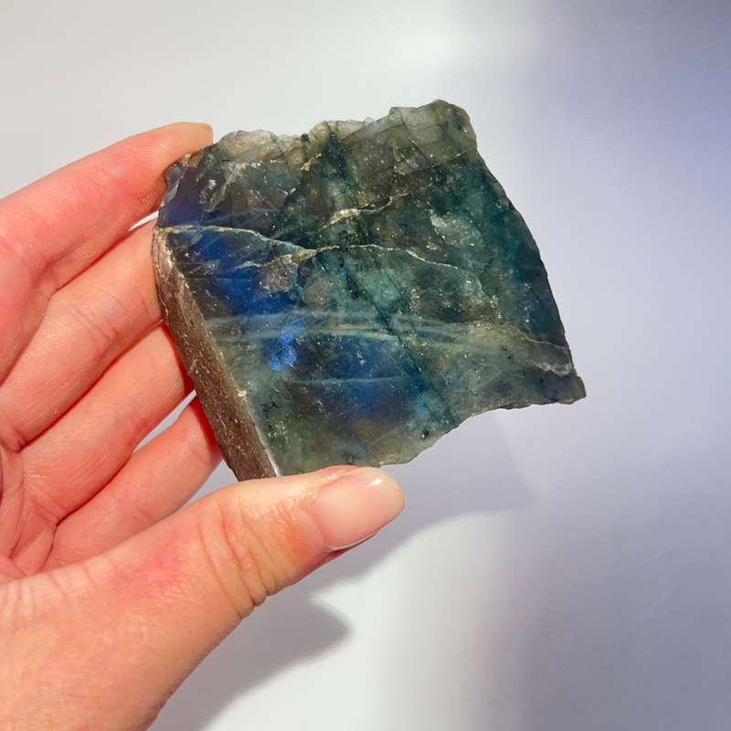 Small Labradorite Crystal Slab