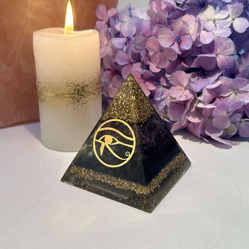 Eye Of Horus Orgonite Pyramid
