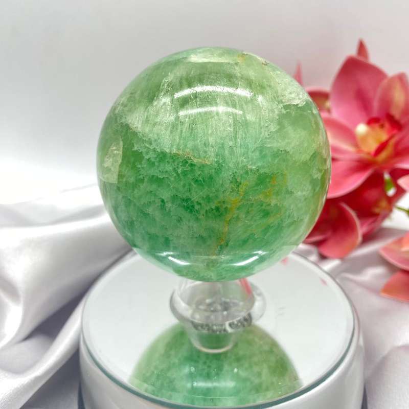 Green Fluorite Sphere