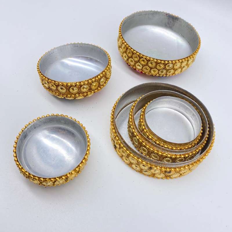 3 in 1 Gold Rainbow Trinket Box