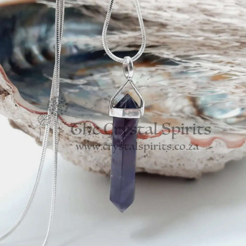 Amethyst Crystal Double Terminated Pendant