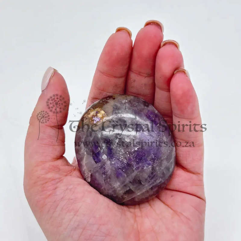 Amethyst Crystal Palm Piece