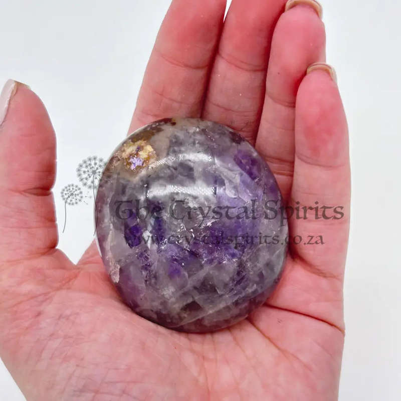 Amethyst Crystal Palm Piece