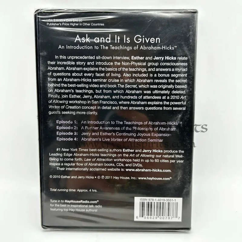Ask and It is Given DVD by Esther and Jerry Hicks