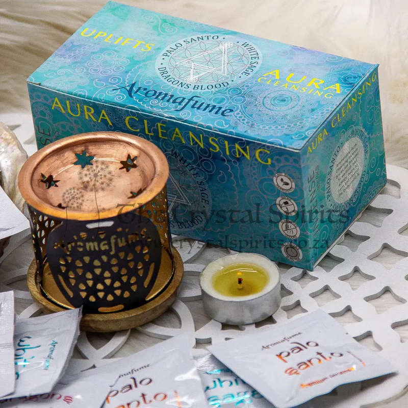 Aura Cleansing Aromafume Burner with Incense Bricks