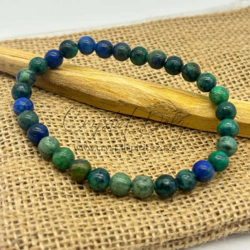 Azurite Malachite Gemstone Bracelet -6mm
