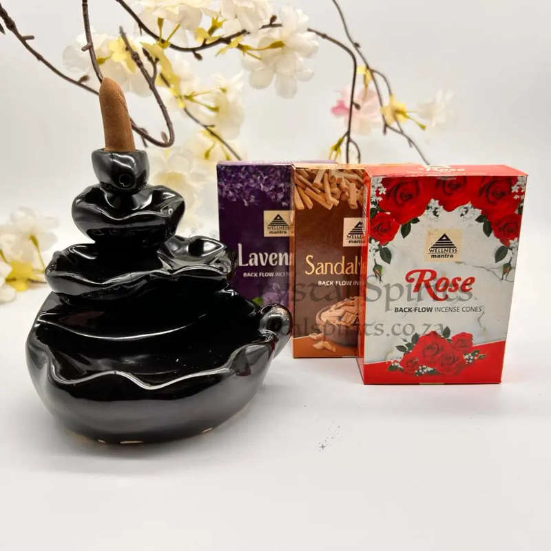 Back-Flow Incense Pond with Incense Cones