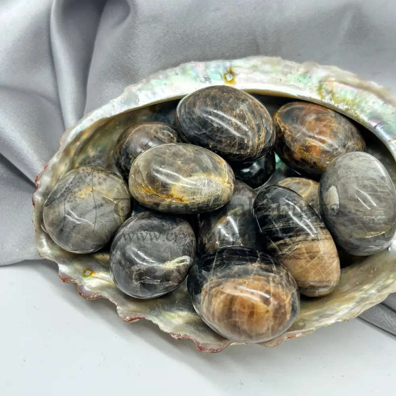 Black Moonstone Crystal Orbs