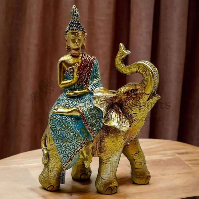 Blue Buddha On Elephant