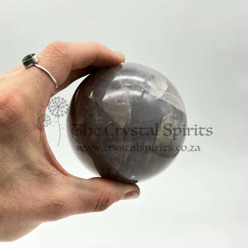 Blue Quartz Crystal Sphere