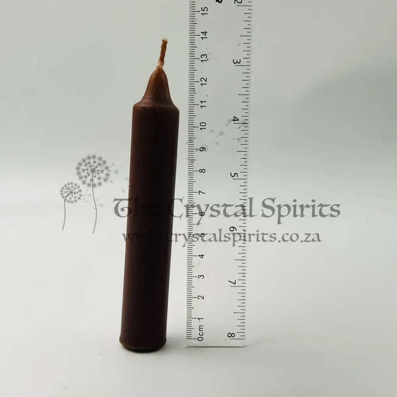 Brown Solid Coloured Ritual Candles