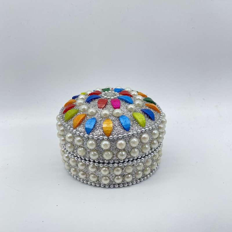 3 in 1 White Rainbow Trinket Box
