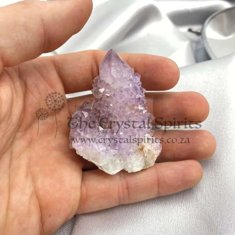 Cactus Quartz with Red Hematite Inclusion