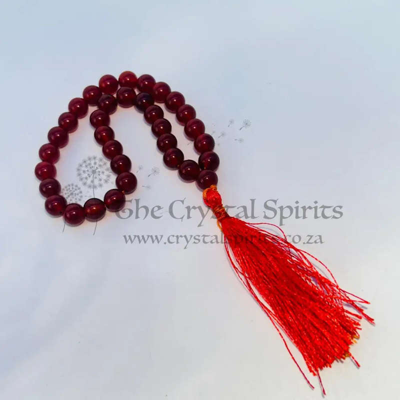 Carnelian Crystal Prayer Beads