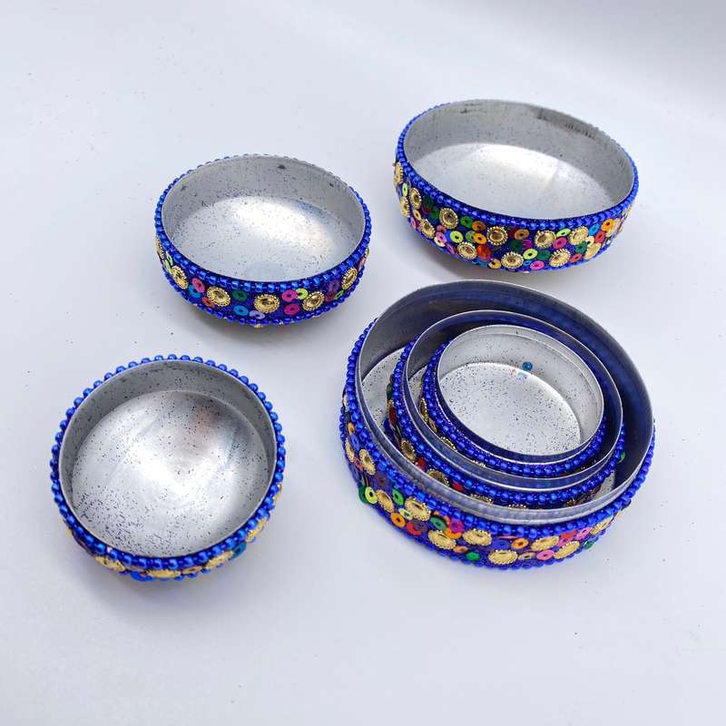 3 in 1 Blue Trinket Box