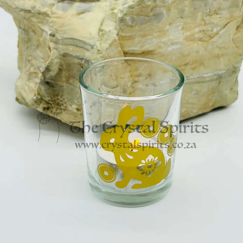 Chinese Rabbit For Wealth Tealight Candle Holder