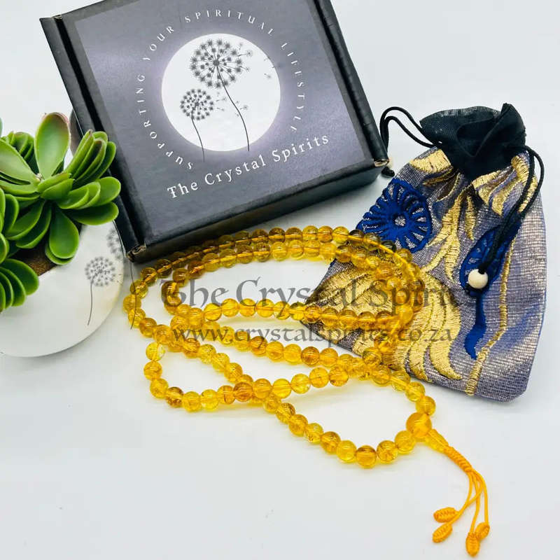 Citrine Crystal Bead Mala Kit