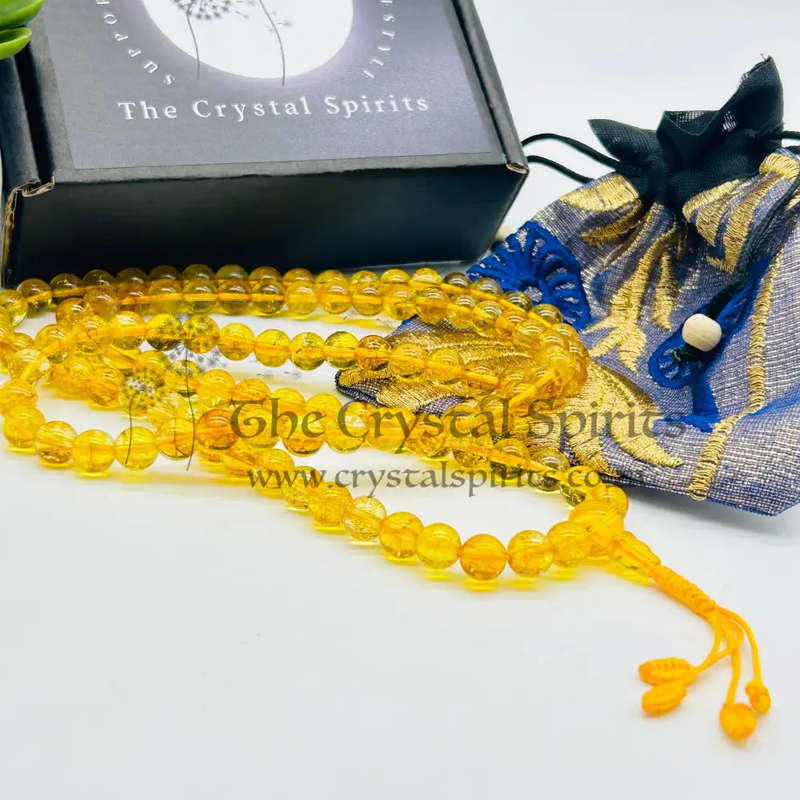 Citrine Crystal Bead Mala Kit