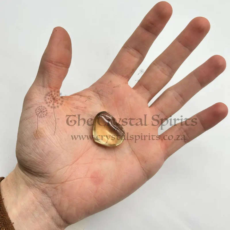 Citrine Crystal Hearts
