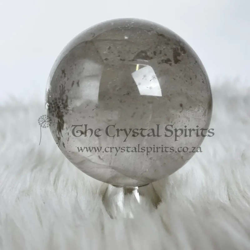 Clear Quartz And Smoky Sphere