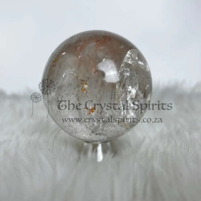 Clear Quartz And Smoky Sphere