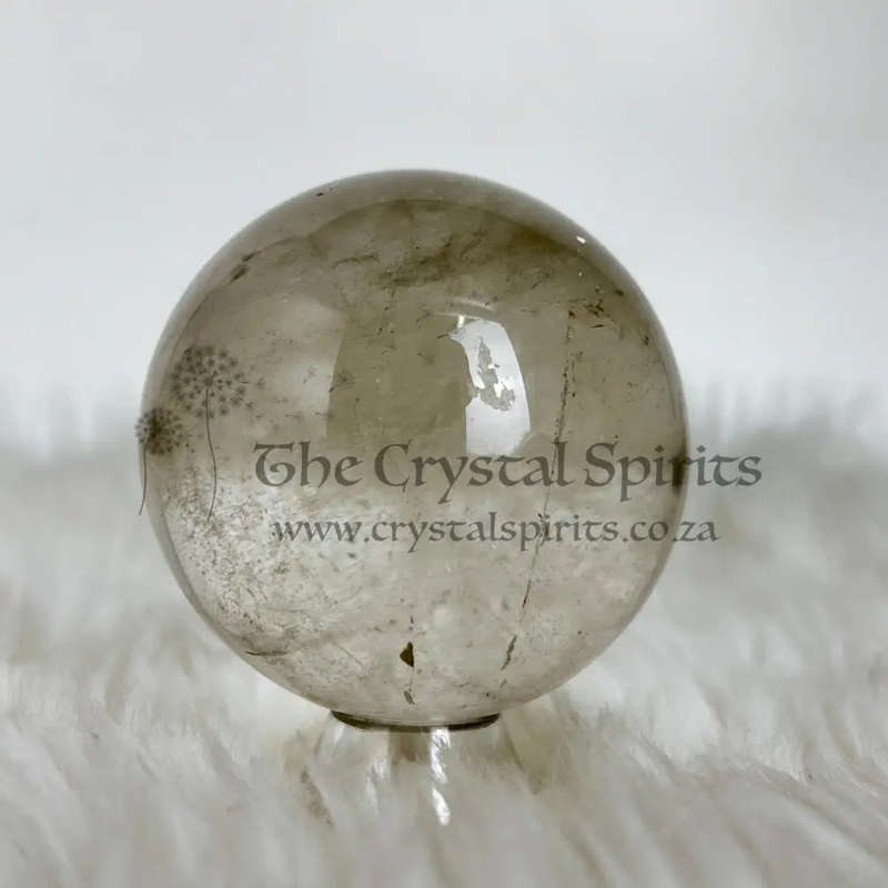 Clear Quartz And Smoky Sphere