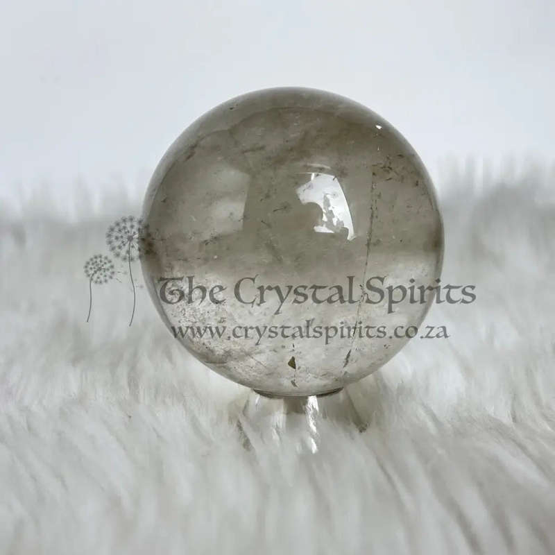 Clear Quartz And Smoky Sphere