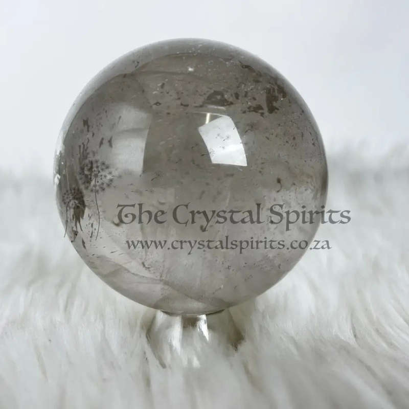 Clear Quartz And Smoky Sphere