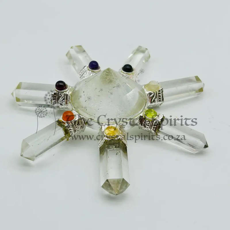 Clear Quartz Crystal Cone 7 Chakra Generator