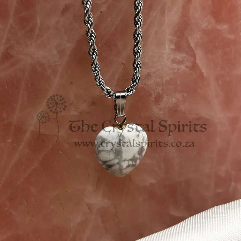 Crystal Howlite Pendant