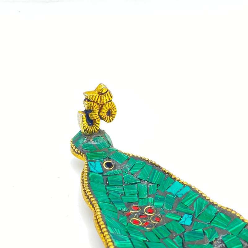 Green Mosaic OM Incense Holder
