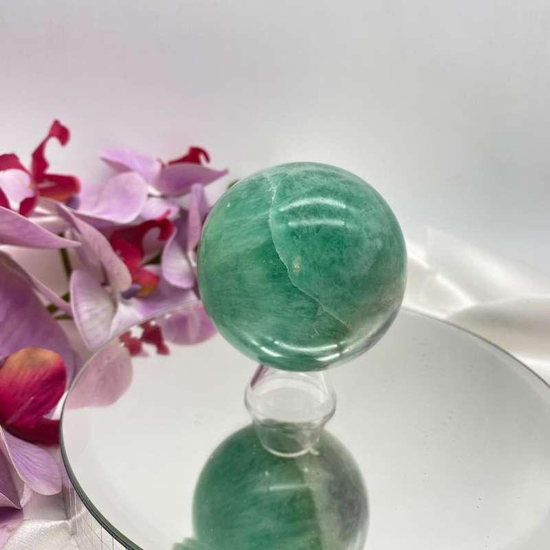 Green Fluorite Sphere