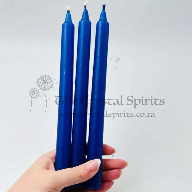Dark Blue Shrine Solid Candle