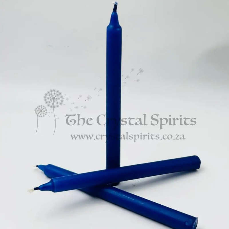Dark Blue Shrine Solid Candle