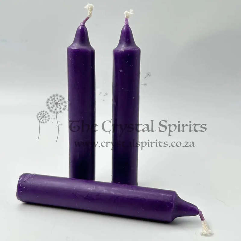 Dark Purple Solid Coloured Ritual Candles
