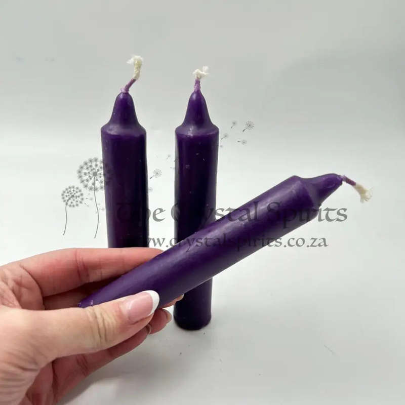 Dark Purple Solid Coloured Ritual Candles