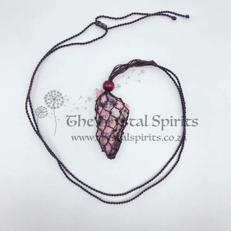 Deep Pink Rhodonite Pendant Piece